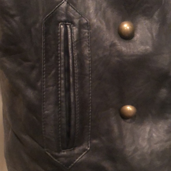 Wilsons Leather black military style jacket. Size XS/S - Picture 4 of 8